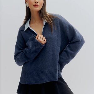 Reformation Cashmere Sawyer Sweater